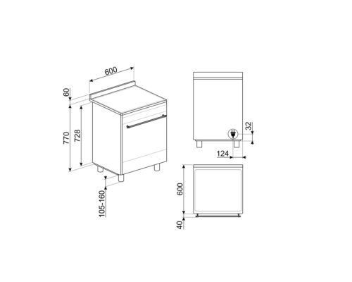 Bếp điện liền lò Hafele Smeg CO68CMA8 536.64.794 4 bep dien lien lo hafele smeg co68cma8 536.64.794 2