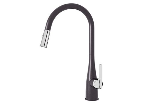 Vòi rửa bát Konox rút dây Curva Black