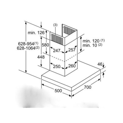Máy hút mùi Bosch DWB77CM50 7 Kích thước máy hút mùi Bosch DWB77CM50