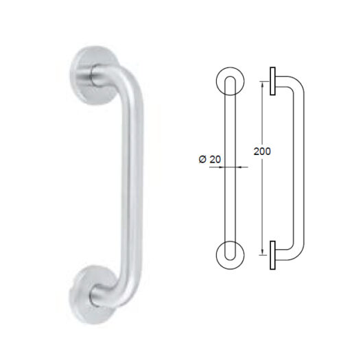 Tay nắm kéo C/C200mm Hafele 902.20.194