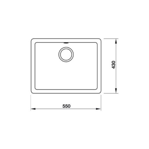 Chậu rửa bát Hafele HS19-GEN1S60 570.35.530 3 Kích thước chậu Rửa Chén Hafele HS19-GEN1S60 570.35.530
