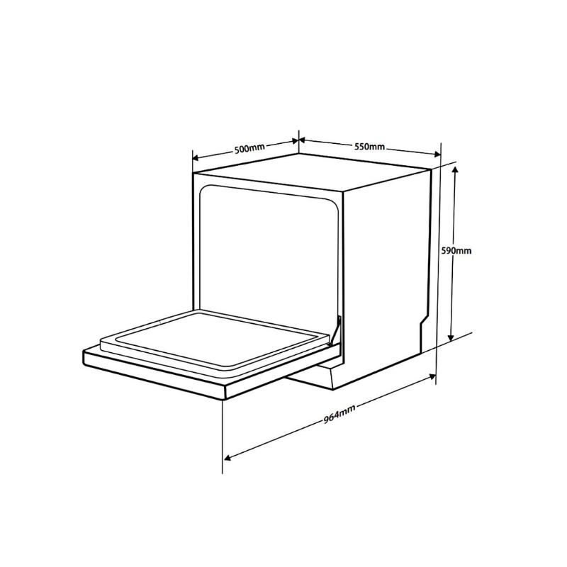 kích thước của máy rửa bát Hafele HDW-T5551B 538.21.340 kích thước của máy rửa bát Hafele HDW-T5551B 538.21.340