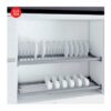 Giá bát đĩa cố định 2 tầng khung nhôm nan oval (Quả Trám) Inoxen EV8080 2 Giá bát đĩa cố định 2 tầng khung nhôm nan oval (Quả Trám) Inoxen EV8080