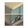 Ray lắp con trượt cho phụ kiện cửa trượt Hafele 415.12.642 1 Ray lắp con trượt cho phụ kiện cửa trượt Hafele 415.12.642