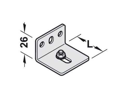 Bas đỡ gắn tường 64mm Hafele 940.42.063 3 Kích thước của Bas đỡ gắn tường 64mm Hafele 940.42.063