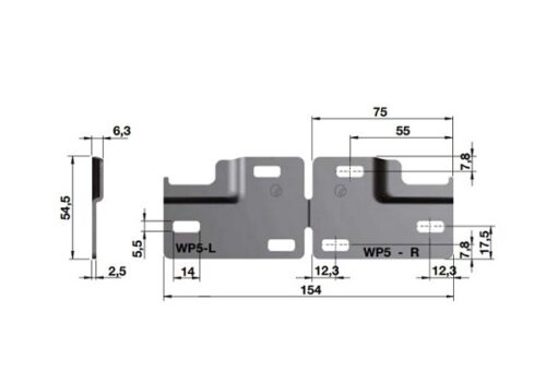 Bas gắn tường Hafele 290.41.994 3 Kích thước của Bas gắn tường Hafele 290.41.994