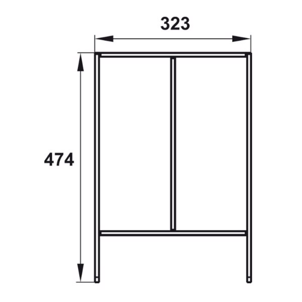 Kích thước của Bộ khay chia ngăn kéo Hafele 552.52.303 Kích thước của Bộ khay chia ngăn kéo Hafele 552.52.303