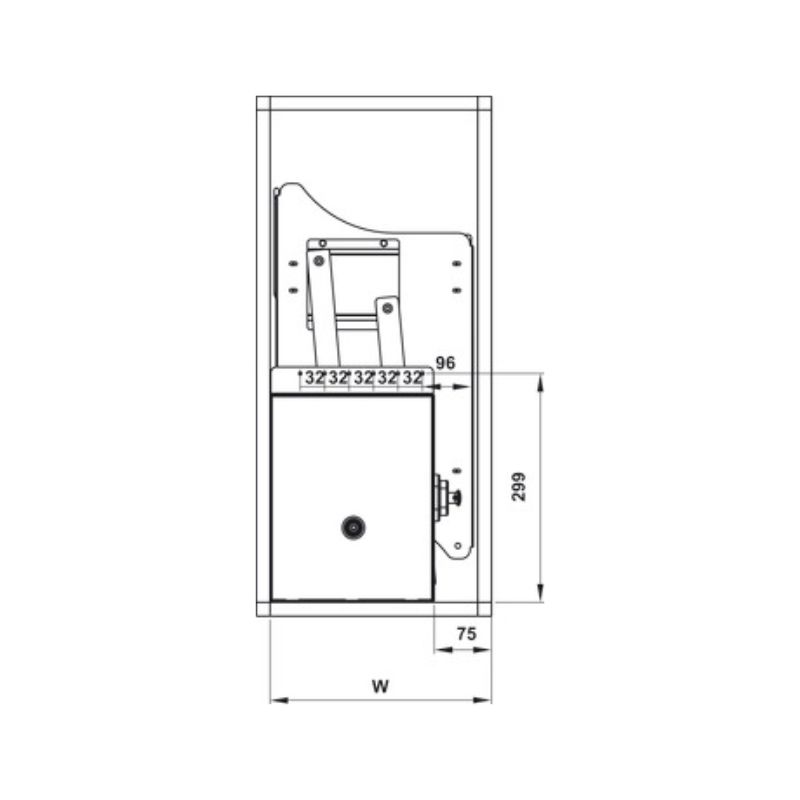 Bộ rổ bát đĩa Hafele Lento 504.76.009 600mm Bộ rổ bát đĩa Hafele Lento 504.76.009 600mm