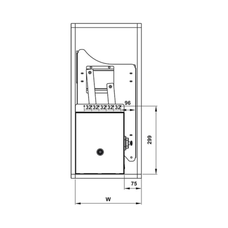 Bộ rổ bát đĩa Hafele Lento 504.76.010 700mm Bộ rổ bát đĩa Hafele Lento 504.76.010 700mm