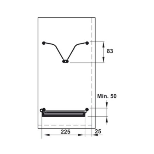 Bộ rổ bát đĩa Hafele Presto 544.40.023 600mm 5 Bộ rổ bát đĩa Hafele Presto 544.40.023 600mm