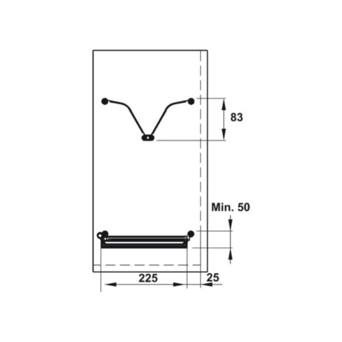 Bộ rổ bát đĩa Hafele Presto 544.40.033 800mm 5 Bộ rổ bát đĩa Hafele Presto 544.40.033 800mm