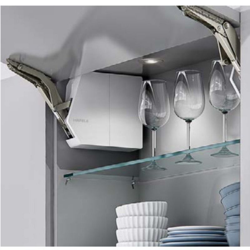 Bộ tay nâng Free Flap 1.7E Hafele 372.29.700 nắp trắng Bộ tay nâng Free Flap 1.7E Hafele 372.29.700 nắp trắng