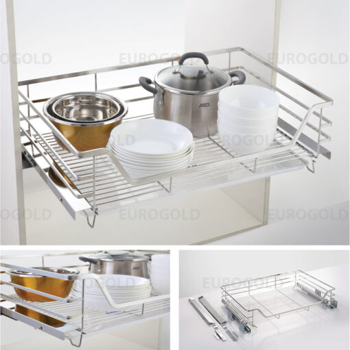 Giá xoong nồi, bát đĩa Eurogold inox 304 nan dẹt EPD6270 3 Giá xoong nồi Eurogold EP70B