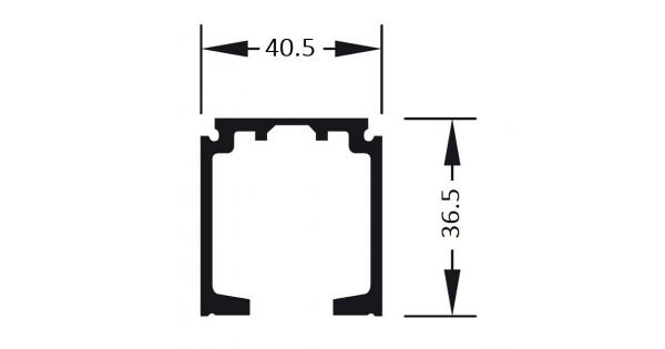 Ray trượt đơn dài 3000mm Hafele 941.62.731 Ray trượt đơn dài 3000mm Hafele 941.62.731