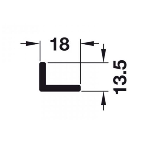 Ray trượt trên dài 2000 mm Hafele 940.42.920 3 Kích thước của Ray trượt trên dài 2000 mm Hafele 940.42.920