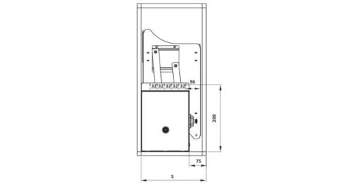 Rổ bát đĩa di động lướt tròn Lento Hafele 504.76.008 Inox 304 3 Kích thước của Rổ bát đĩa di động lướt tròn Lento Hafele 504.76.008 Inox 304