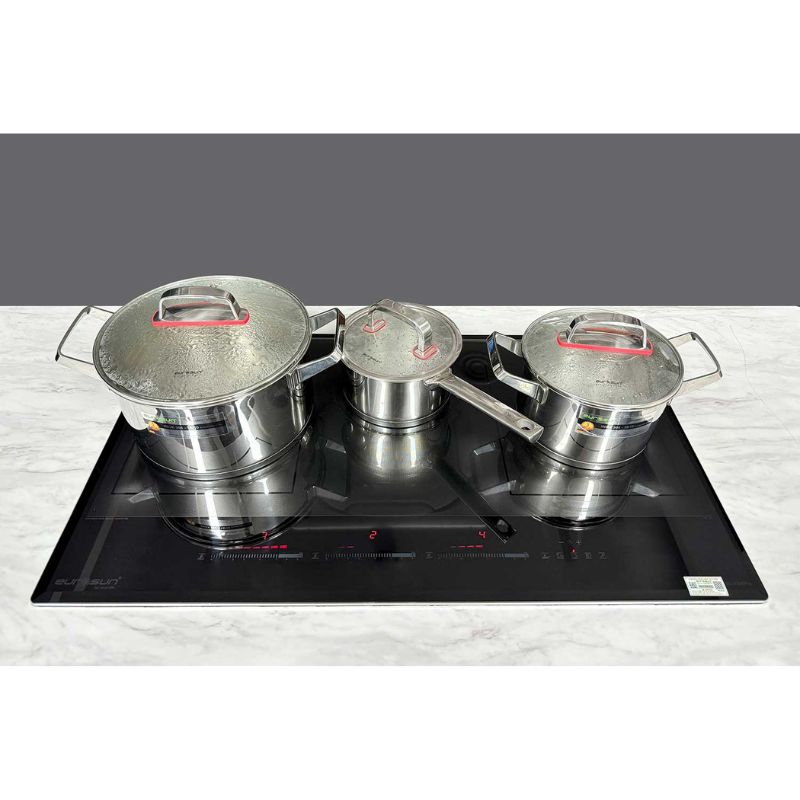 Bếp từ Eurosun EU-T396PRO sở hữu 3 vùng bếp nấu Bếp từ Eurosun EU-T396PRO sở hữu 3 vùng bếp nấu