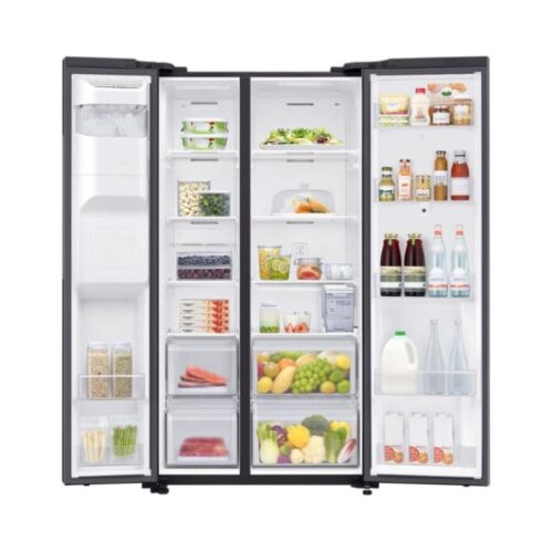 Tủ lạnh 2 cánh side by side 616 lít Samsung RS64T5F01B4/SV 3 Thiết kế tủ lạnh 2 cánh side by side SamSung 616 lít Family Hub RS64T5F01B4/SV