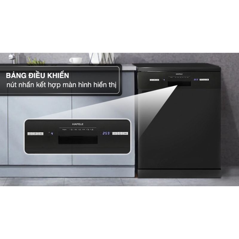 Bảng điều khiển máy rửa bát độc lập Hafele HDW-F601B 535.29.670 Bảng điều khiển máy rửa bát độc lập Hafele HDW-F601B 535.29.670
