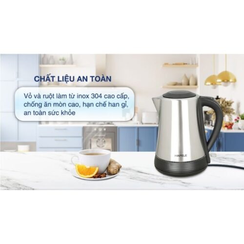 Chất liệu bình đun siêu tốc Hafele 1.7 lít HS-K1703X 535.43.733 Chất liệu bình đun siêu tốc Hafele 1.7 lít HS-K1703X 535.43.733
