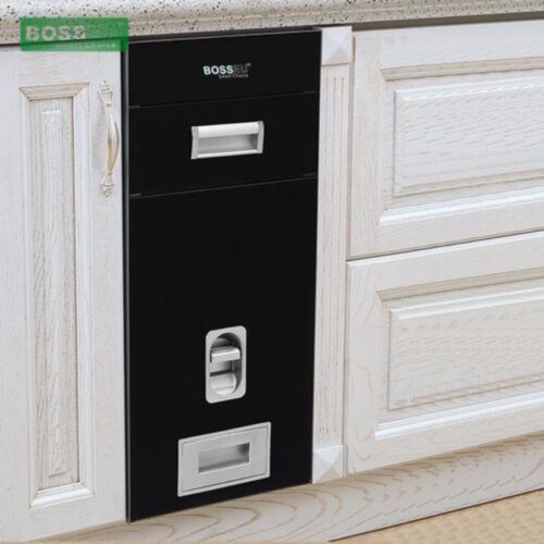 Thùng gạo gương nút nhấn BossEU BS300 Black 3 Ảnh thực tế thùng gạo gương nút nhấn BossEU BS300 Black