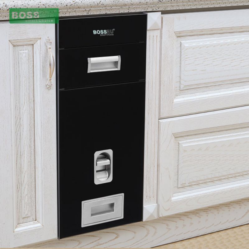 Ảnh thực tế thùng gạo gương nút nhấn BossEU BS300 Black Ảnh thực tế thùng gạo gương nút nhấn BossEU BS300 Black