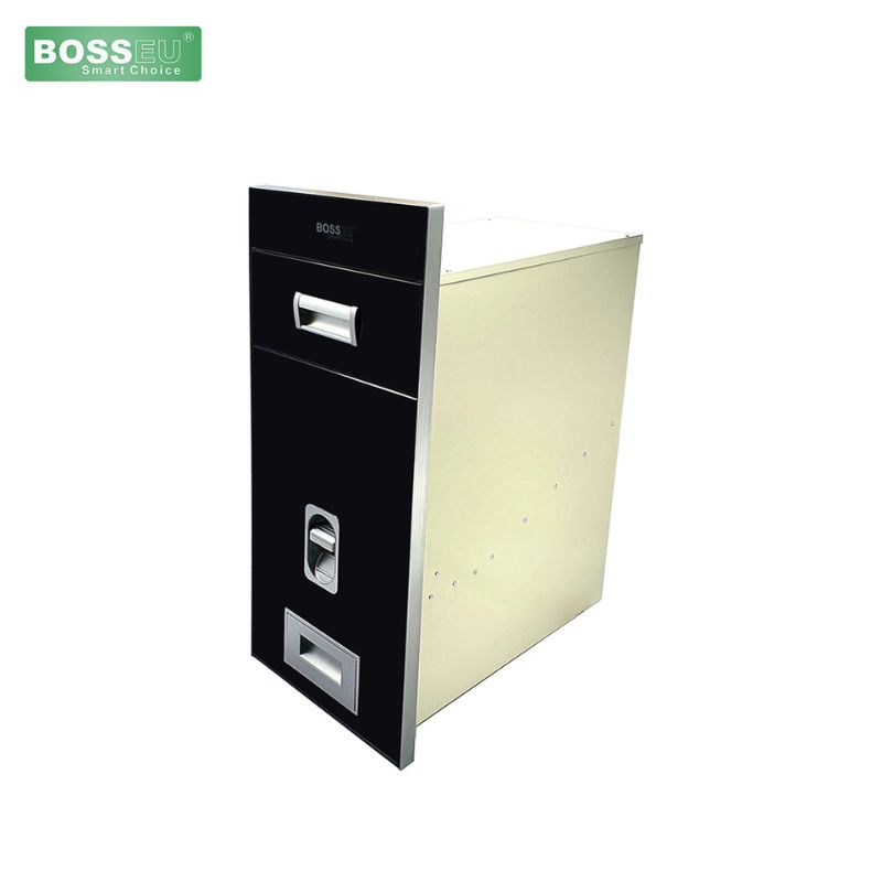Thùng gạo gương nút nhấn BossEU BS300 Black Thùng gạo gương nút nhấn BossEU BS300 Black