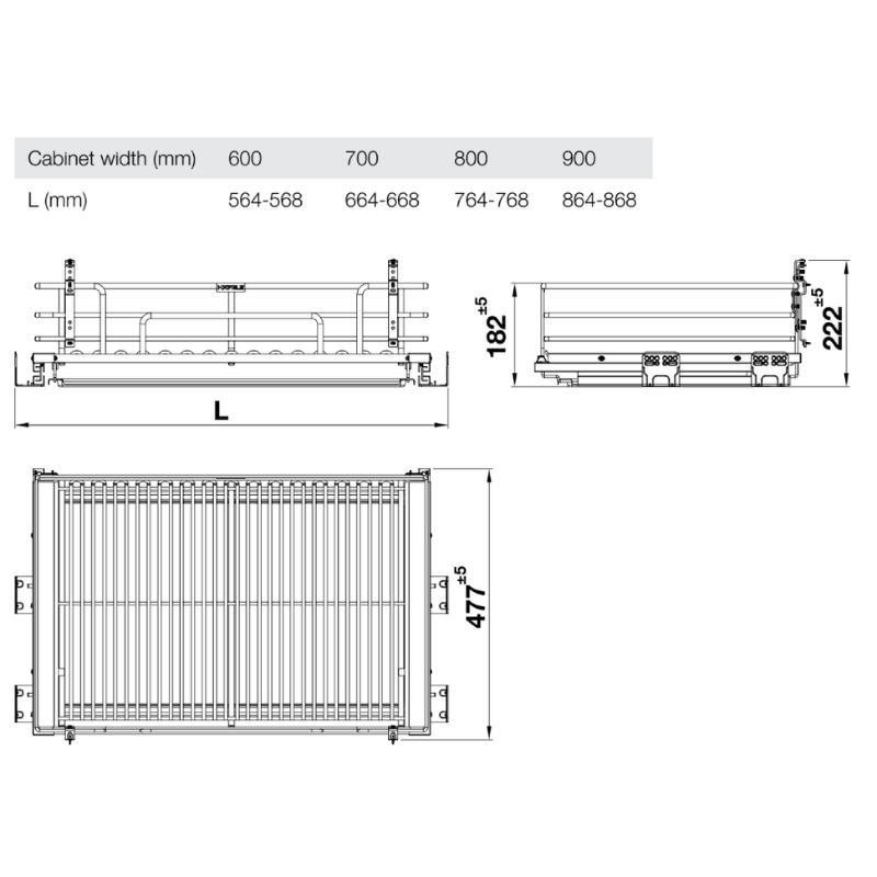 Kích thước giá xoong nồi Inox 304 Hafele Kason 549.04.056 800mm Kích thước giá xoong nồi Inox 304 Hafele Kason 549.04.056 800mm