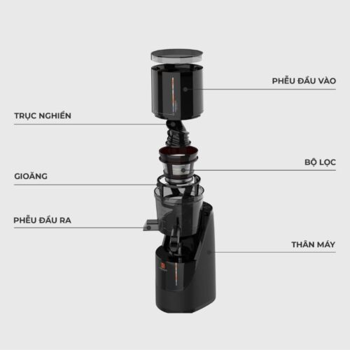 Máy ép chậm Hawonkoo SJH-045-BA 4 Thiết kế máy ép chậm Hawonkoo SJH-045-BA
