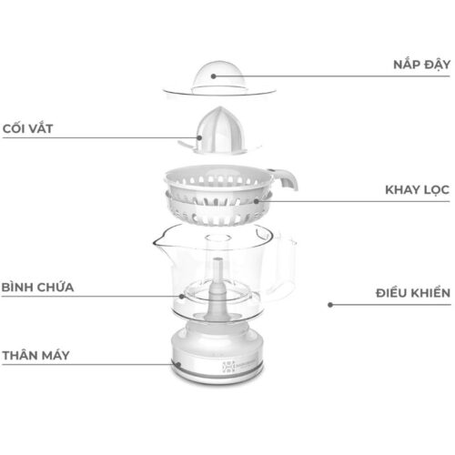 Máy vắt cam Hawonkoo OJH-001-W 4 Thiết kế máy vắt cam Hawonkoo OJH-001-W