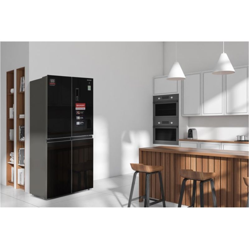Ảnh tủ lạnh 4 cánh 401 lít Sharp SJ-FXP480VG-BK Ảnh tủ lạnh 4 cánh 401 lít Sharp SJ-FXP480VG-BK