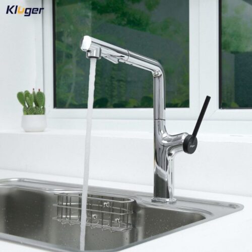 Vòi rửa bát nóng lạnh Kluger KLF0001C có dây rút 3 Ảnh vòi rửa bát nóng lạnh Kluger KLF0001C có dây rút