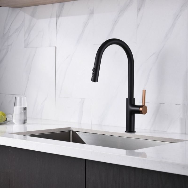 Ảnh vòi rửa bát nóng lạnh Kluger KLF0005B có dây rút Ảnh vòi rửa bát nóng lạnh Kluger KLF0005B có dây rút