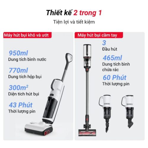 Máy hút bụi lau nhà Roborock Dyad Pro Combo 3 Ảnh máy hút bụi lau nhà Roborock Dyad Pro Combo