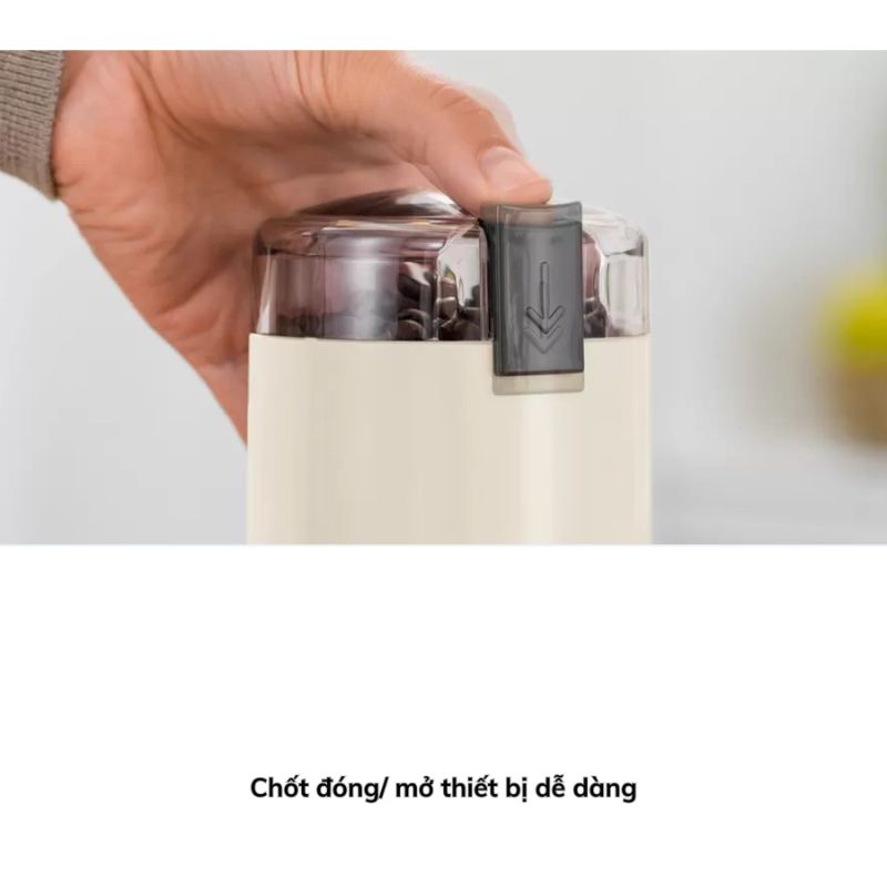 Khóa bấm máy xay cafe cầm tay Bosch TSM6A017C - Màu Kem Khóa bấm máy xay cafe cầm tay Bosch TSM6A017C - Màu Kem