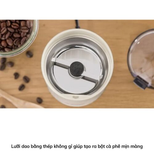 Máy xay cafe cầm tay Bosch TSM6A017C - Màu Kem 4 Lưỡi xay máy xay cafe cầm tay Bosch TSM6A017C - Màu Kem