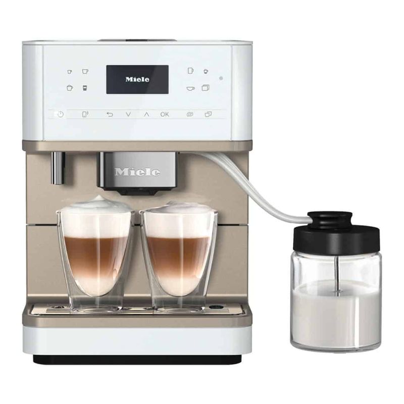 Máy pha cafe tự động Miele CM6360-White/CleanSteelMetallic Máy pha cafe tự động Miele CM6360-White/CleanSteelMetallic