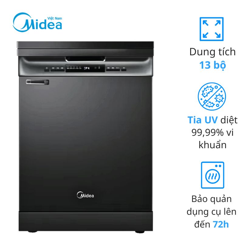 Máy rửa bát âm tủ Midea MDW13-7635QB Máy rửa bát âm tủ Midea MDW13-7635QB