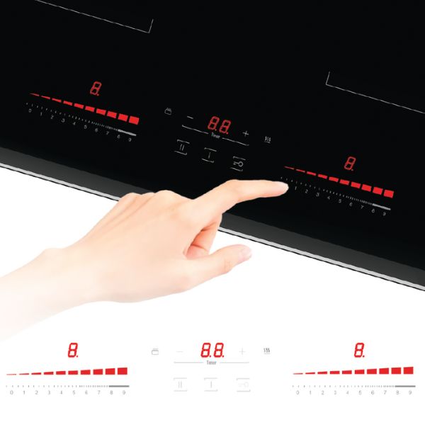 Bảng điều khiển bếp từ đôi Tomate GH DUO‐S2I Serie 8 lắp âm Bảng điều khiển bếp từ đôi Tomate GH DUO‐S2I Serie 8 lắp âm