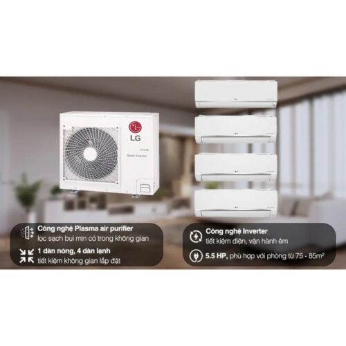 Bộ máy lạnh Multi LG Inverter 4 dàn lạnh 5 HP Z5UQ48GFA0 3 Ảnh bộ máy lạnh Multi LG Inverter 4 dàn lạnh 5 HP Z5UQ48GFA0