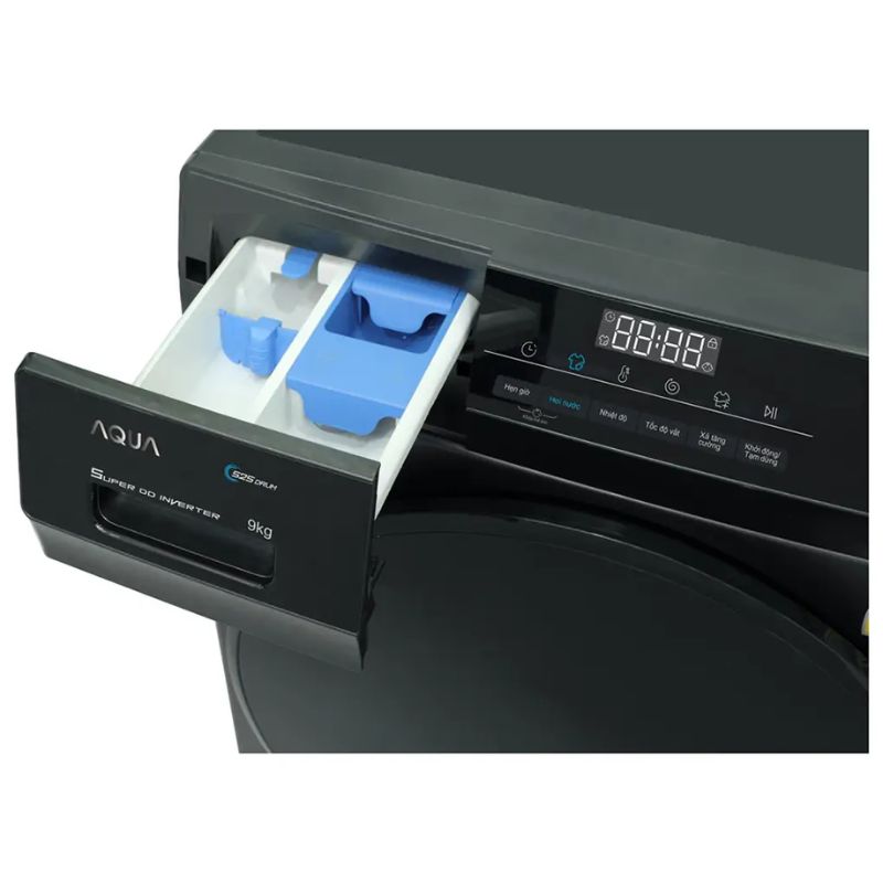 Ảnh máy Giặt Aqua Inverter 9 Kg AQD-D903G.BK cửa trước Ảnh máy Giặt Aqua Inverter 9 Kg AQD-D903G.BK cửa trước