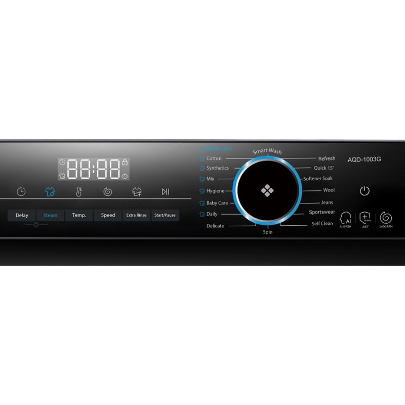 Bảng điều khiển máy Giặt Aqua Inverter 10 Kg AQD-D1003G.BK cửa trước Bảng điều khiển máy Giặt Aqua Inverter 10 Kg AQD-D1003G.BK cửa trước