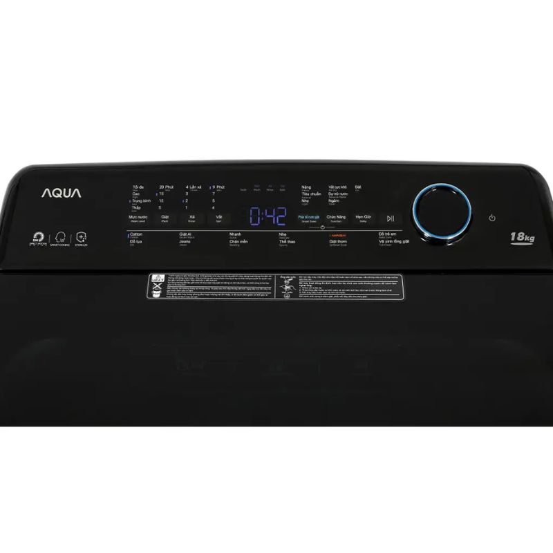Bảng điều khiển máy Giặt Aqua Inverter 18 Kg AQW-DR180UHT.PS cửa trên Bảng điều khiển máy Giặt Aqua Inverter 18 Kg AQW-DR180UHT.PS cửa trên