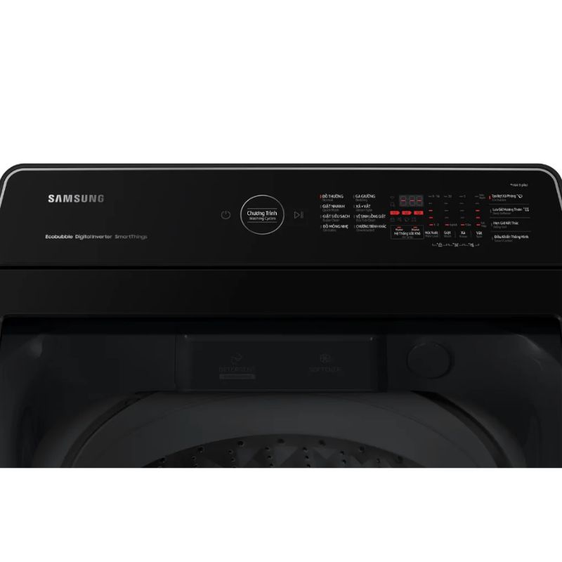 Bảng điều khiển máy Giặt Samsung Ecobubble Inverter 17 kg WA17CG6442BDSV cửa trên Bảng điều khiển máy Giặt Samsung Ecobubble Inverter 17 kg WA17CG6442BDSV cửa trên
