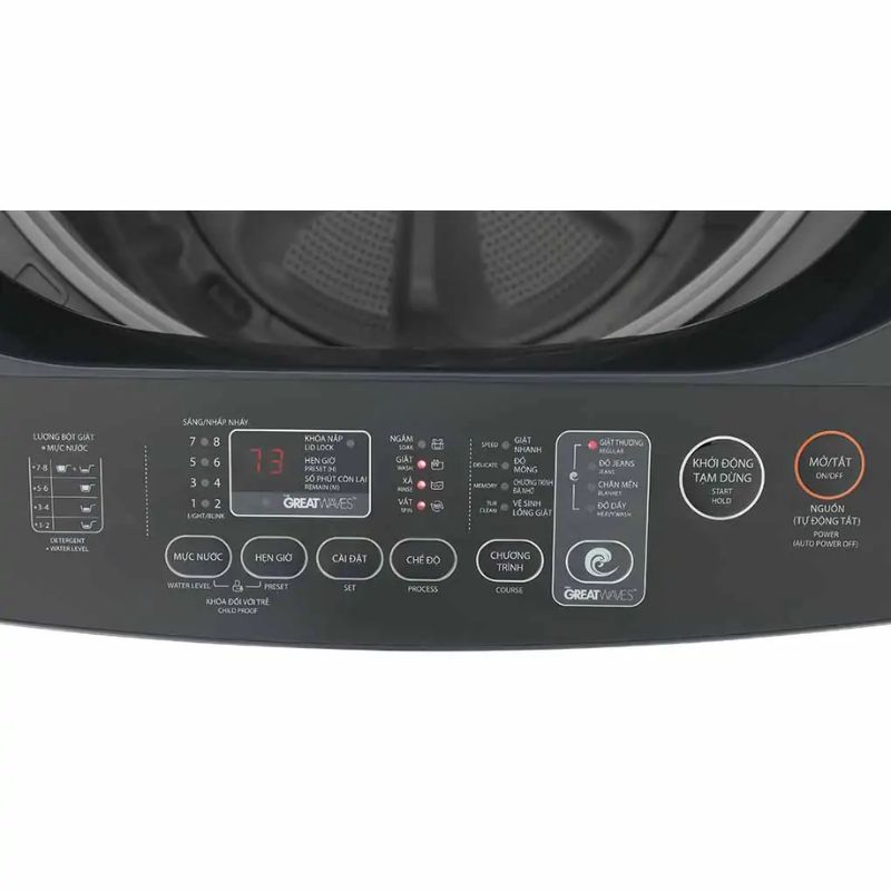 Bảng điều khiển máy Giặt Toshiba Inverter 13 Kg AW-DUM1400LV (MK) cửa trên Bảng điều khiển máy Giặt Toshiba Inverter 13 Kg AW-DUM1400LV (MK) cửa trên