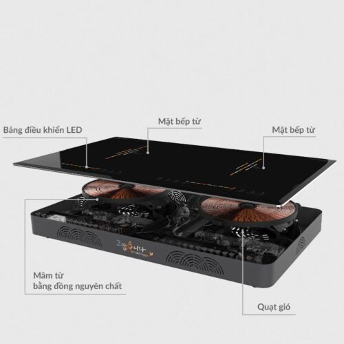 Bếp từ đôi Hawonkoo CEH-205-II 4 Chi tiết bếp từ đôi Hawonkoo CEH-205-II