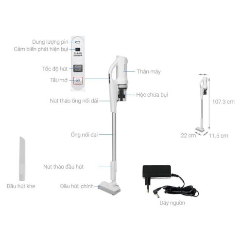 Máy hút bụi cầm tay Panasonic MC-SB30JW049 270W 4 Chi tiết máy hút bụi cầm tay Panasonic MC-SB30JW049 270W