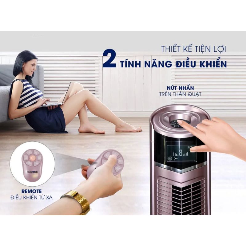 Điều khiển quạt tháp Panworld PW-039H(G) Điều khiển quạt tháp Panworld PW-039H(G)