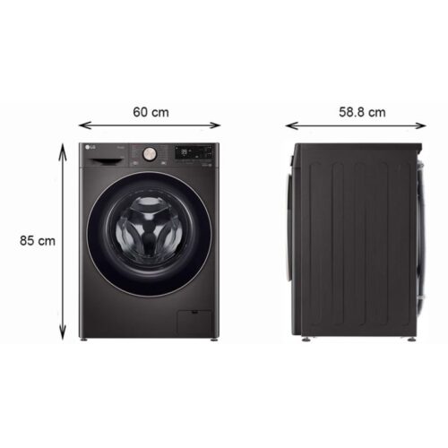 Máy Giặt LG Inverter 12 Kg FV1412S3B cửa trước 4 Kích thước máy Giặt LG Inverter 12 Kg FV1412S3B cửa trước
