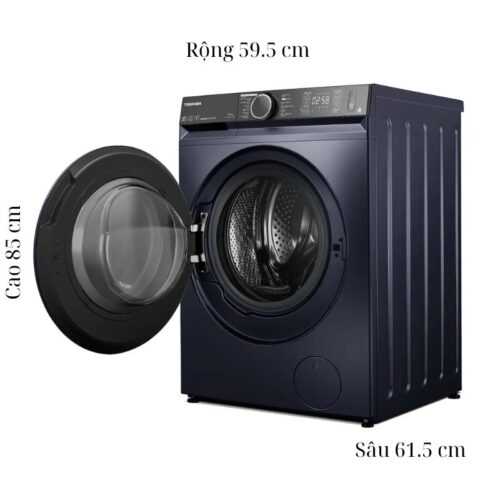 Kích thước máy Giặt Toshiba Inverter 9.5 Kg TW-T23BU105UWV(MG) cửa trước